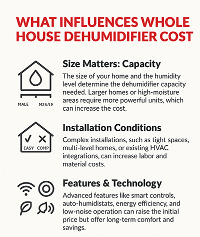 Bryant Dehumidifier Installation Cost Infographic