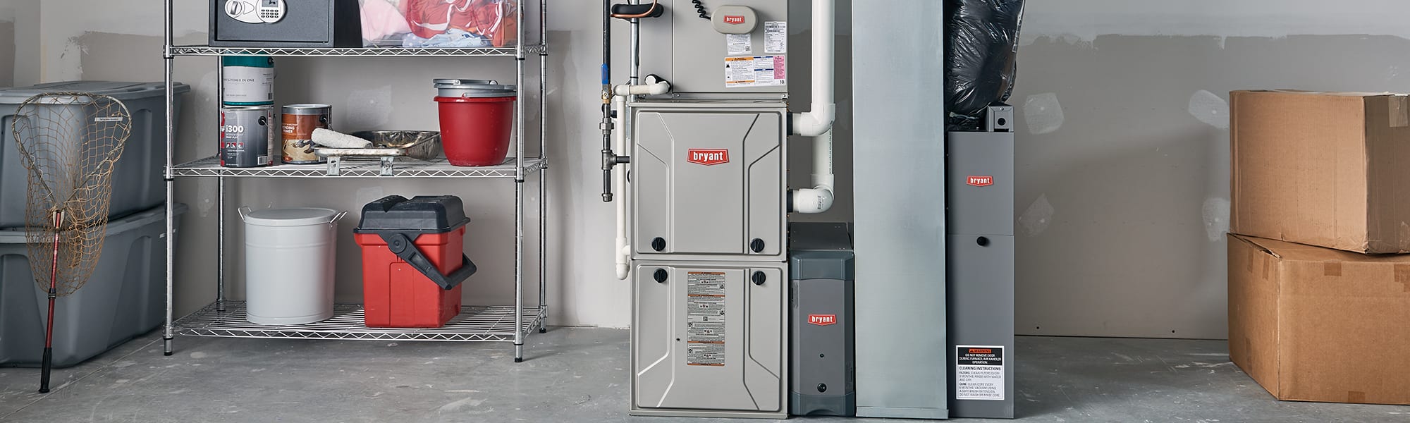 new bryant 60k btu furnace installed in basement