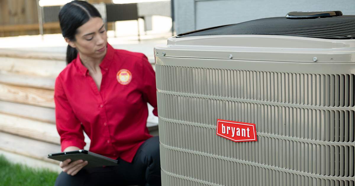 a bryant dealer installs hvac units