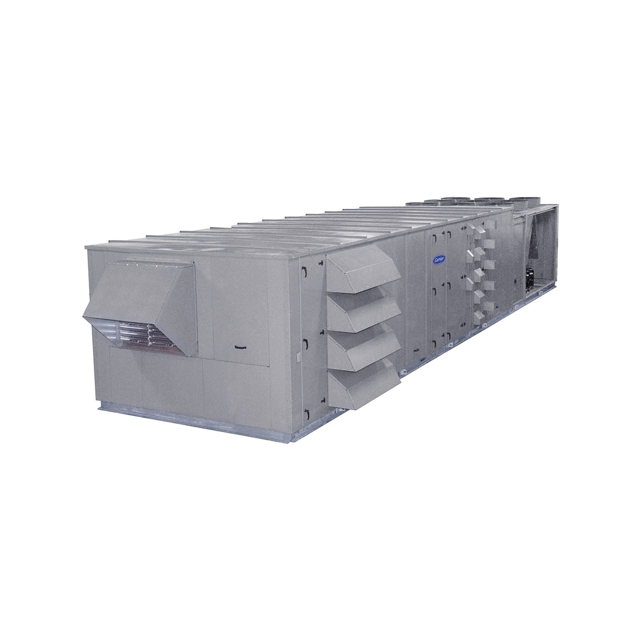 Carrier N Series rooftop units are pre-wired and factory-tested in both cooling and heating modes. All 50N models feature a double wall foam panel cabinet design with hinged man-sized access panels. Carrier N Series rooftop units are pre-wired and factory-tested in both cooling and heating modes. All 50N models feature a double wall foam panel cabinet design with hinged man-sized access panels.