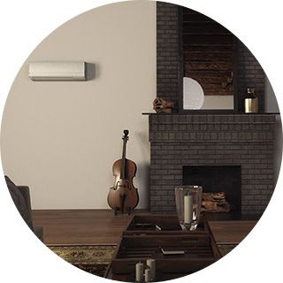ductless-mini-split-on-wall-in-room