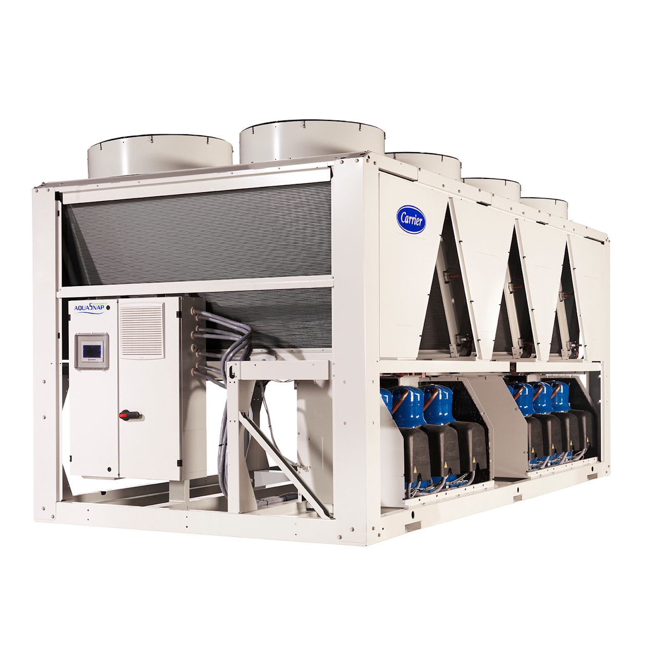 carrier-30RBM-30RBP-air-cooled-scroll-chiller-left-without-grille carrier-30RBM-30RBP-air-cooled-scroll-chiller-left-without-grille