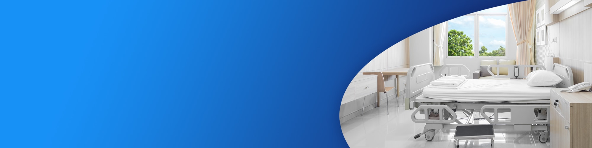 carrier-hospital-bed-on-blue-background
