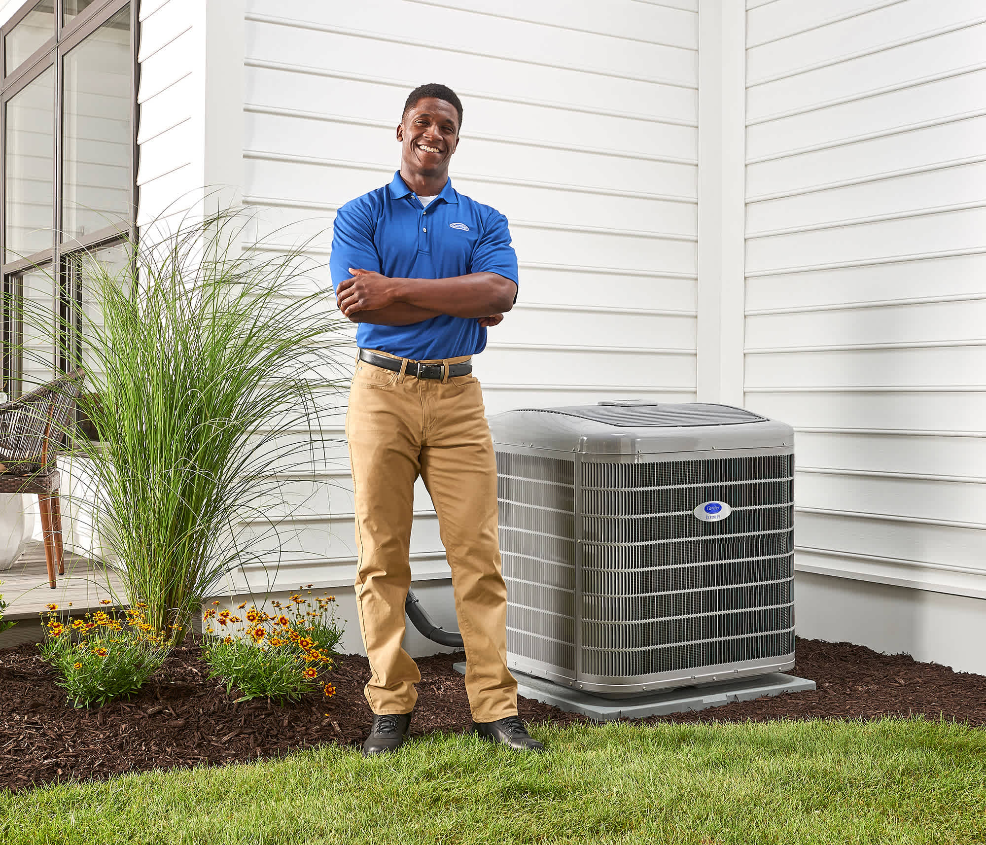 dealer-standing-by-air-conditioner