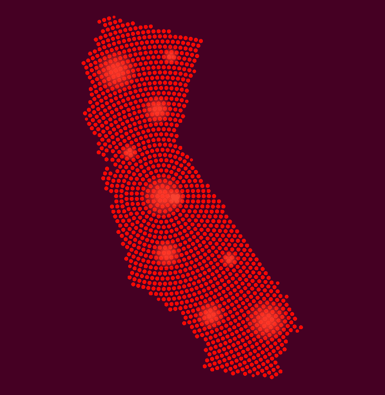 graphic of california