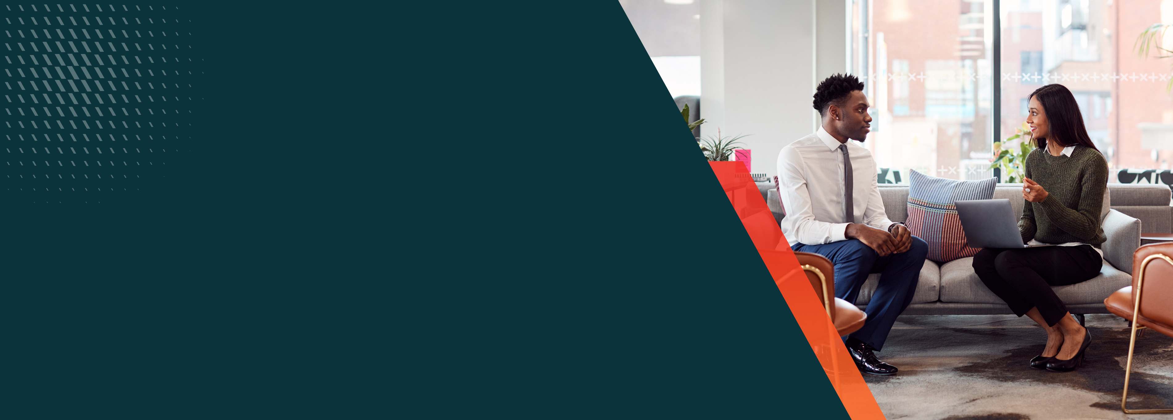 man-woman-talking-in-lobby