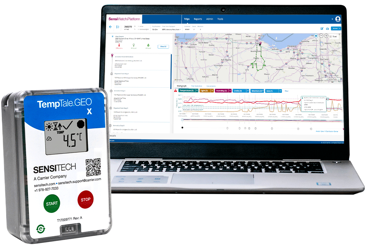 TempTale GEO X Display with SensiWatch Platform