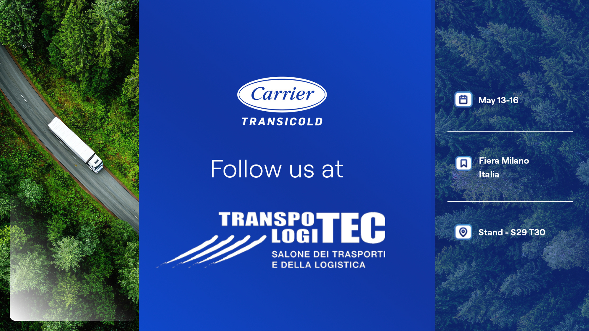 Follow Carrier Transicold at Transpotec Logitec 2026 in Milan