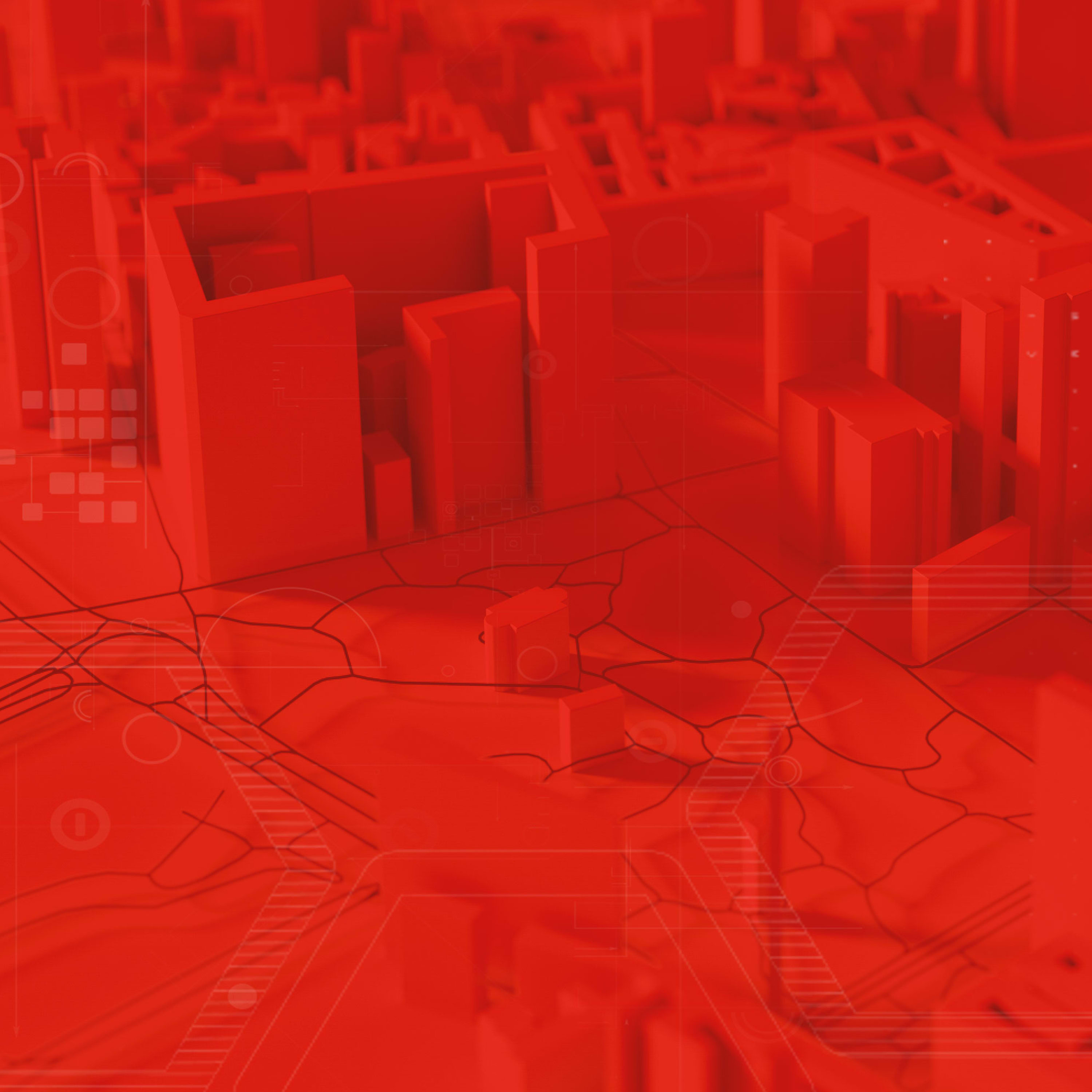 Red Building Background 1x1