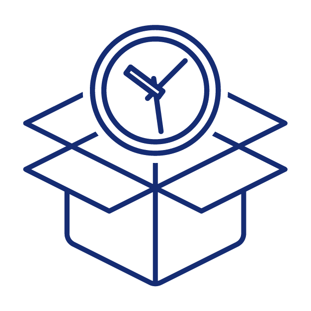 on time delivery icon