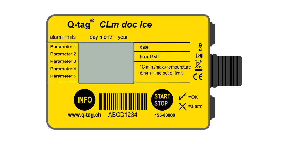 Berlinger Q-tag CLm doc Ice Data Logger