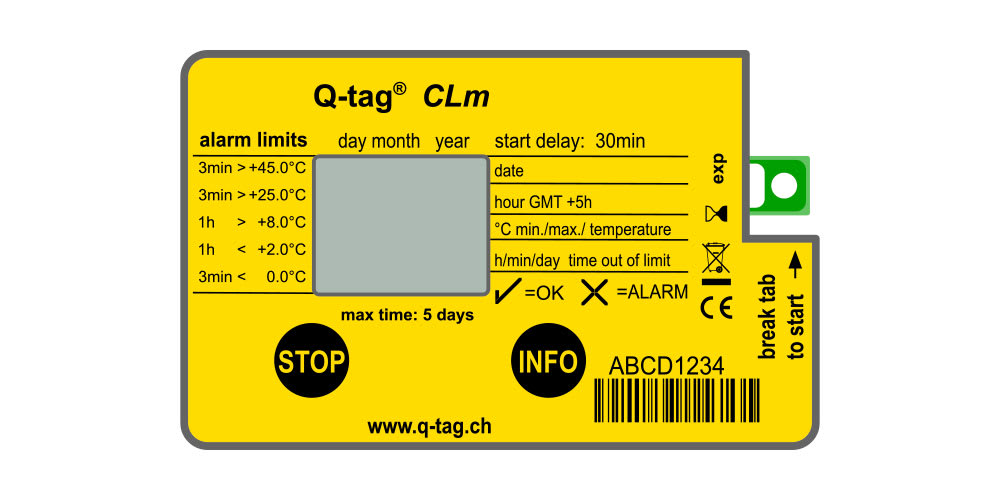 Berlinger Q-tag CLm Temperature Indicator