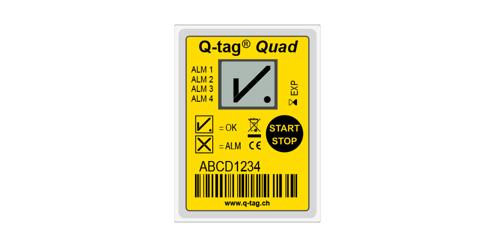 Berlinger Q-tag Quad Temperature Indicator