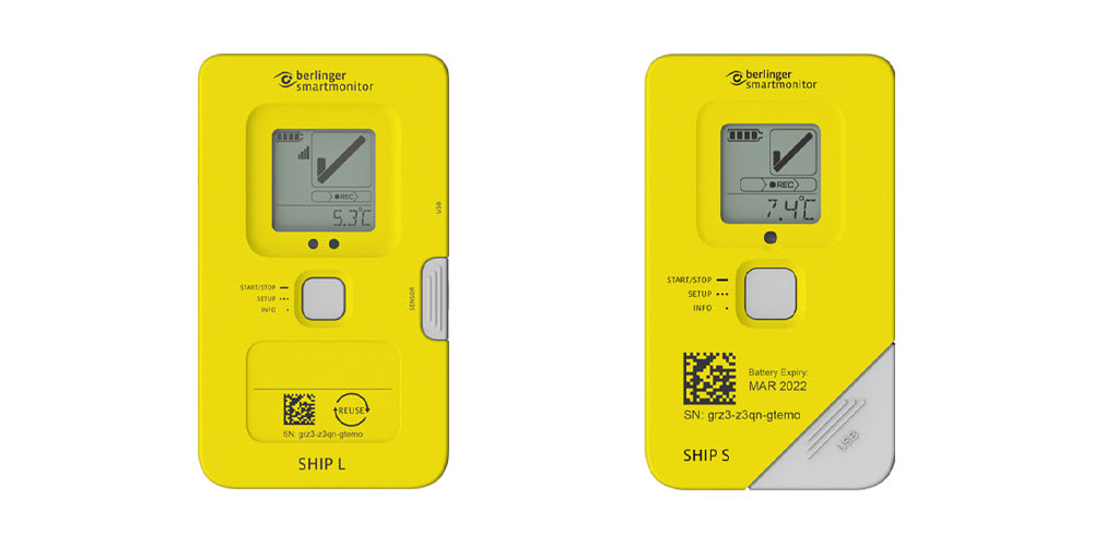 Berlinger SmartMonitor Ship L and Ship S for In-Transit Monitoring