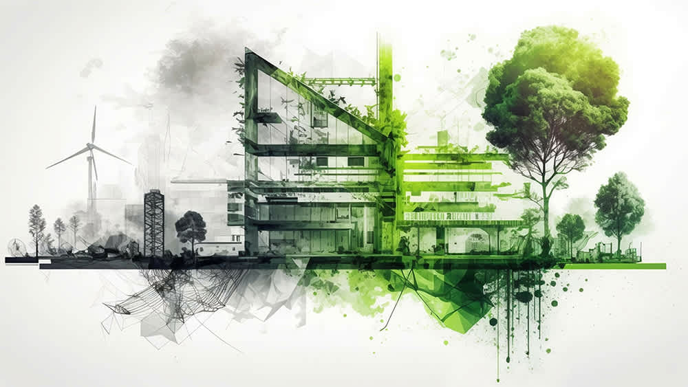 building-illustration-with-trees