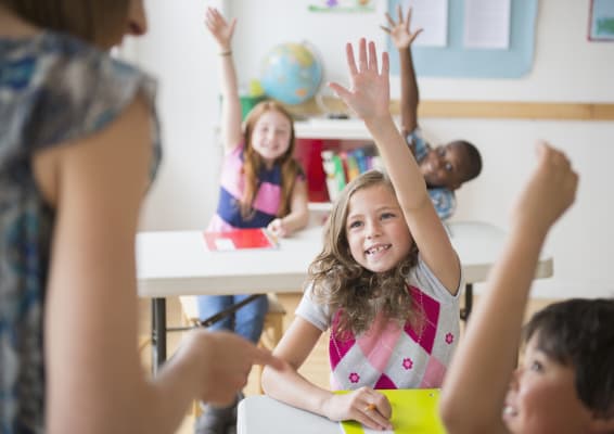carrier-little-girl-raising-hand-in-classroom