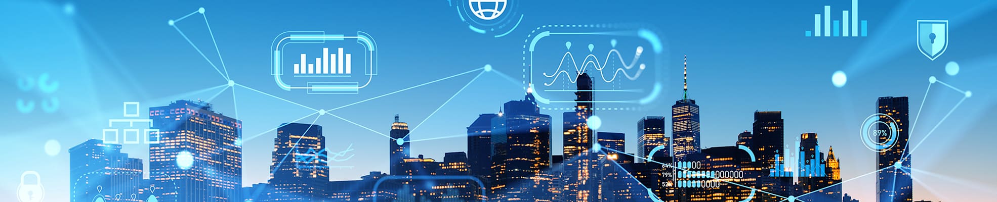 digital-image-of-skyline-with-icons