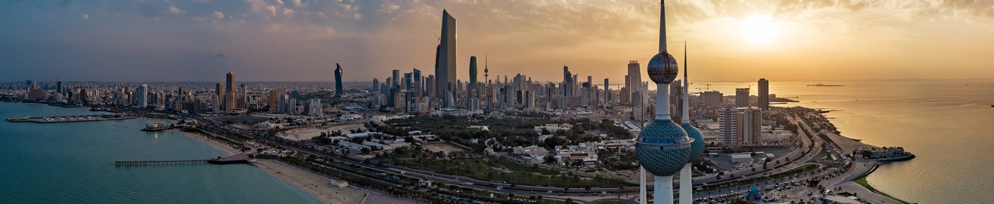 kuwait-skyline-evening