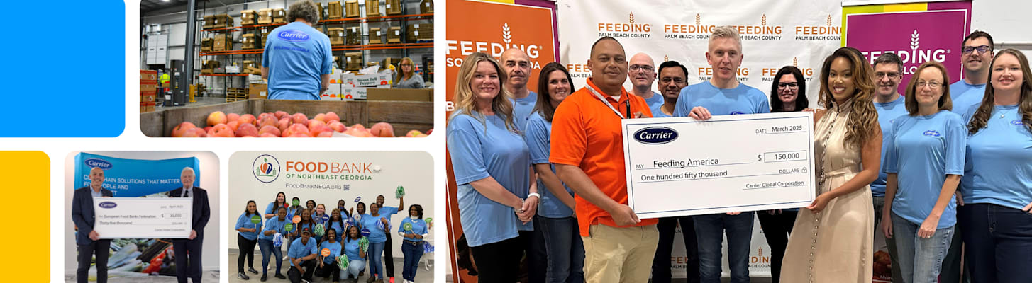 Carrier Renews Longstanding Commitment to Eliminating Hunger Worldwide with Recent Donations and Employee Volunteering Initiatives
