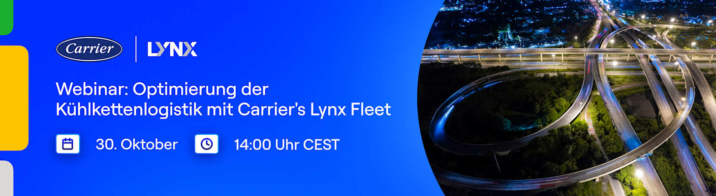 Webinar: Optimizing Cold Chain Logistics with Carrier's Lynx Fleet (German)