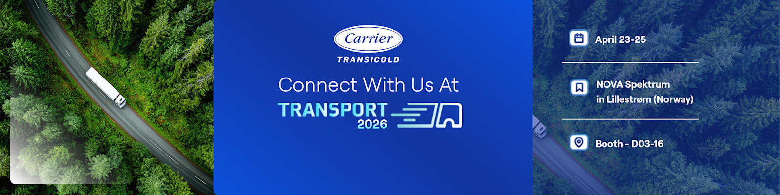 Connect with Carrier Transicold at Transport 2026 in Norway