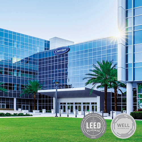 Carrier Center for Intelligent Buildings, LEED, Well certified
