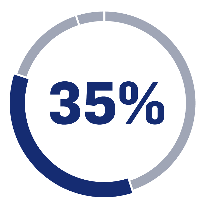 thirty five percent graphic