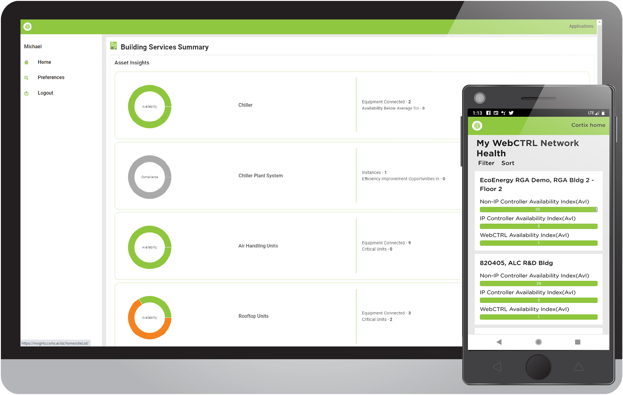 IntelliSuite Screen on PC and Phone