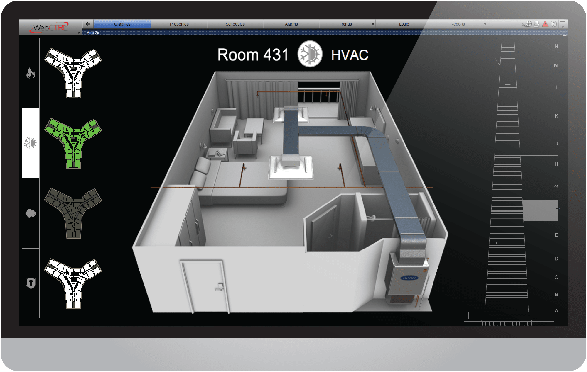 WebCTRL Hotel Room