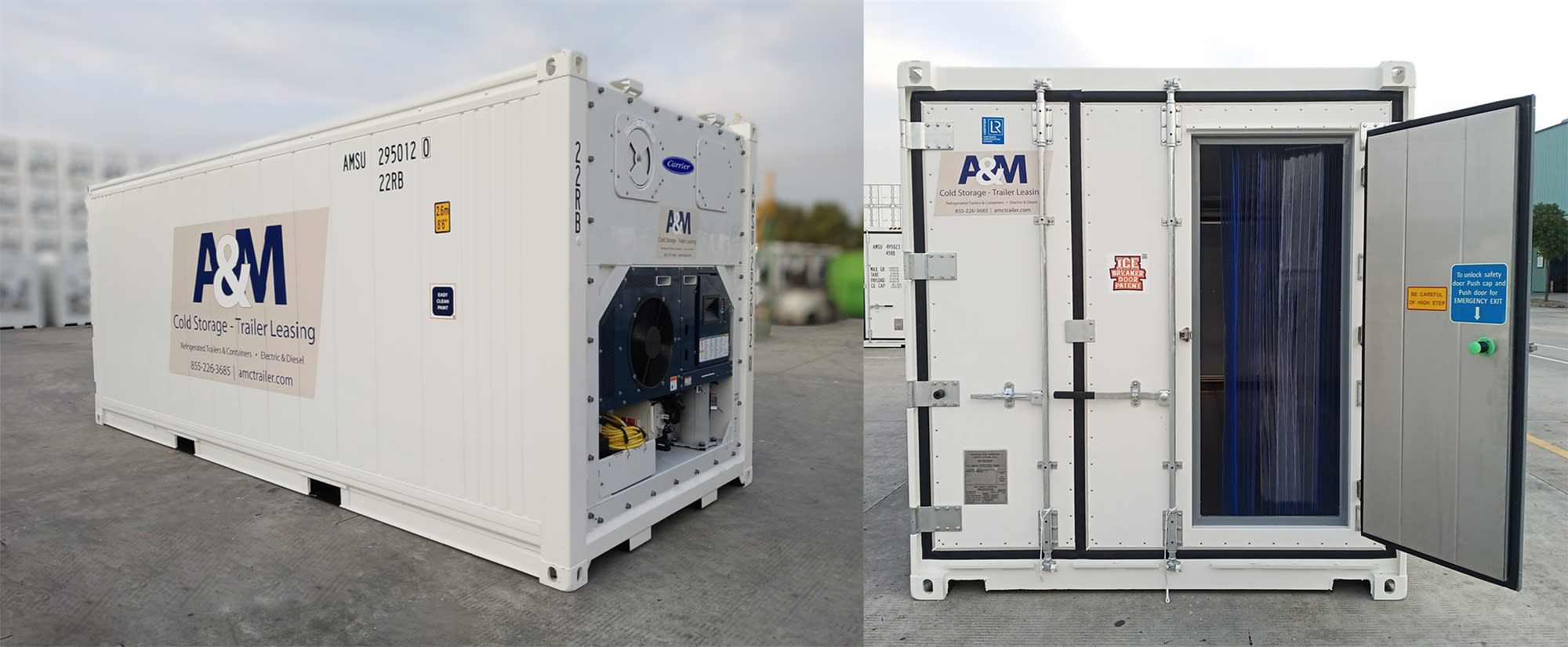 A&M and Carrier cold storage pod