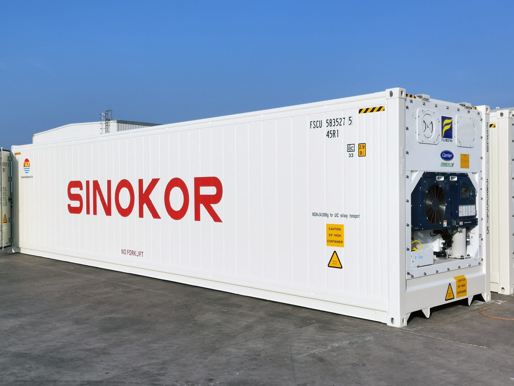 Carrier Transicold Sinokor Container with PrimeLINE unit