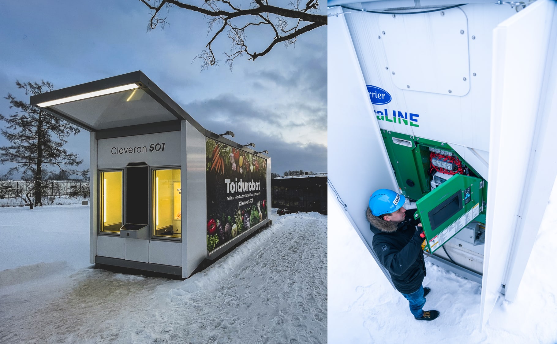 Cleveron mobile grocery pods Cleveron mobile grocery pods