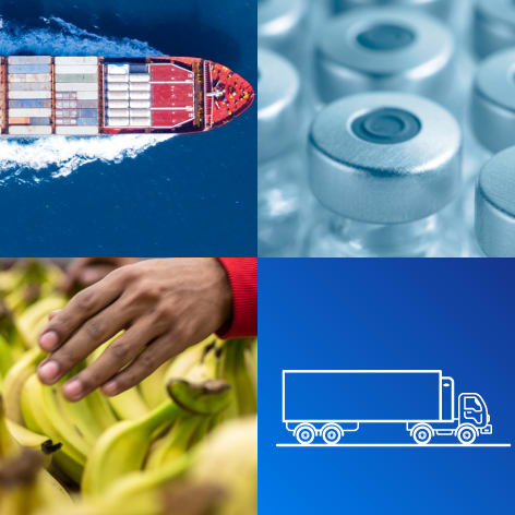 Carrier's connected cold chain for  transport of perishable food and medicine