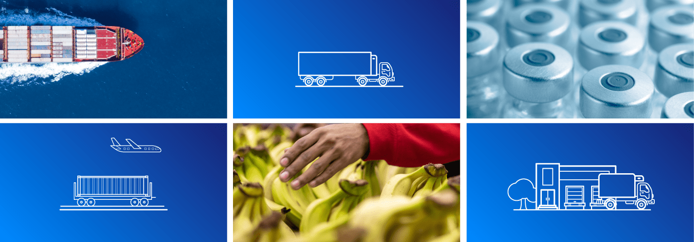 Carrier's connected cold chain for  transport of perishable food and medicine