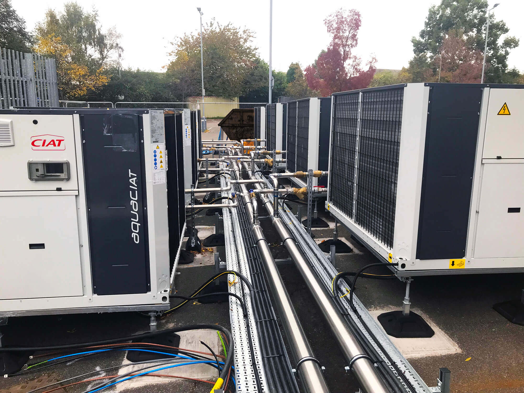 the-aquaciat-heat-pumps-are-connected-up-prior-to-lagging