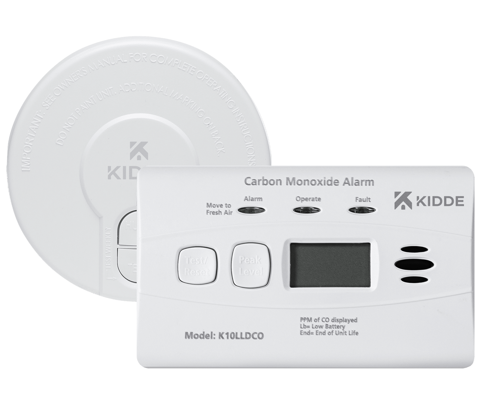 Home Life Safety Products (smoke & carbon monoxide alarms, fire