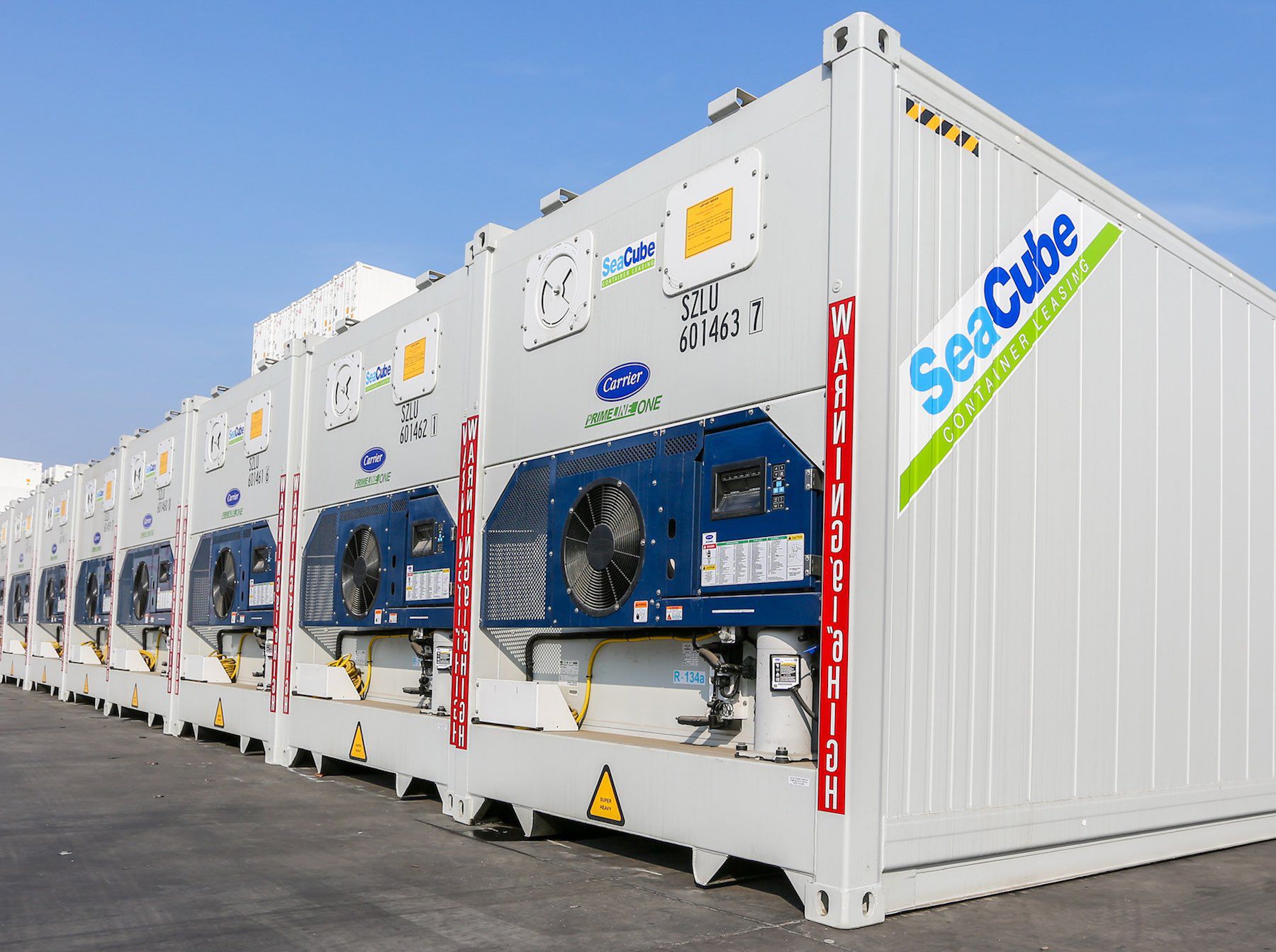 SeaCube containers with Carrier Transicold Primeline One units SeaCube containers with Carrier Transicold Primeline One units