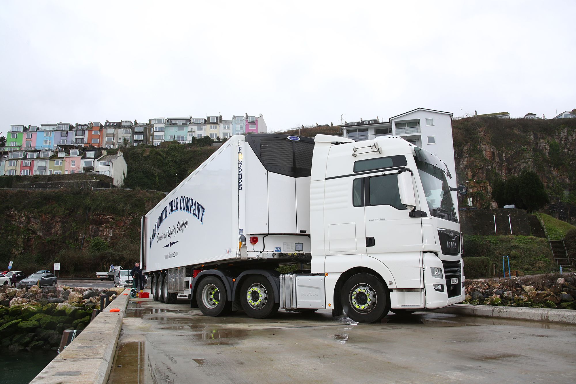 Carrier Transicold Vector HE19 on Dartmouth Crab Company Truck